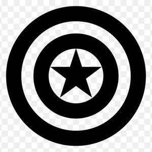 Captain America Vinyl Decal Customizable 7"